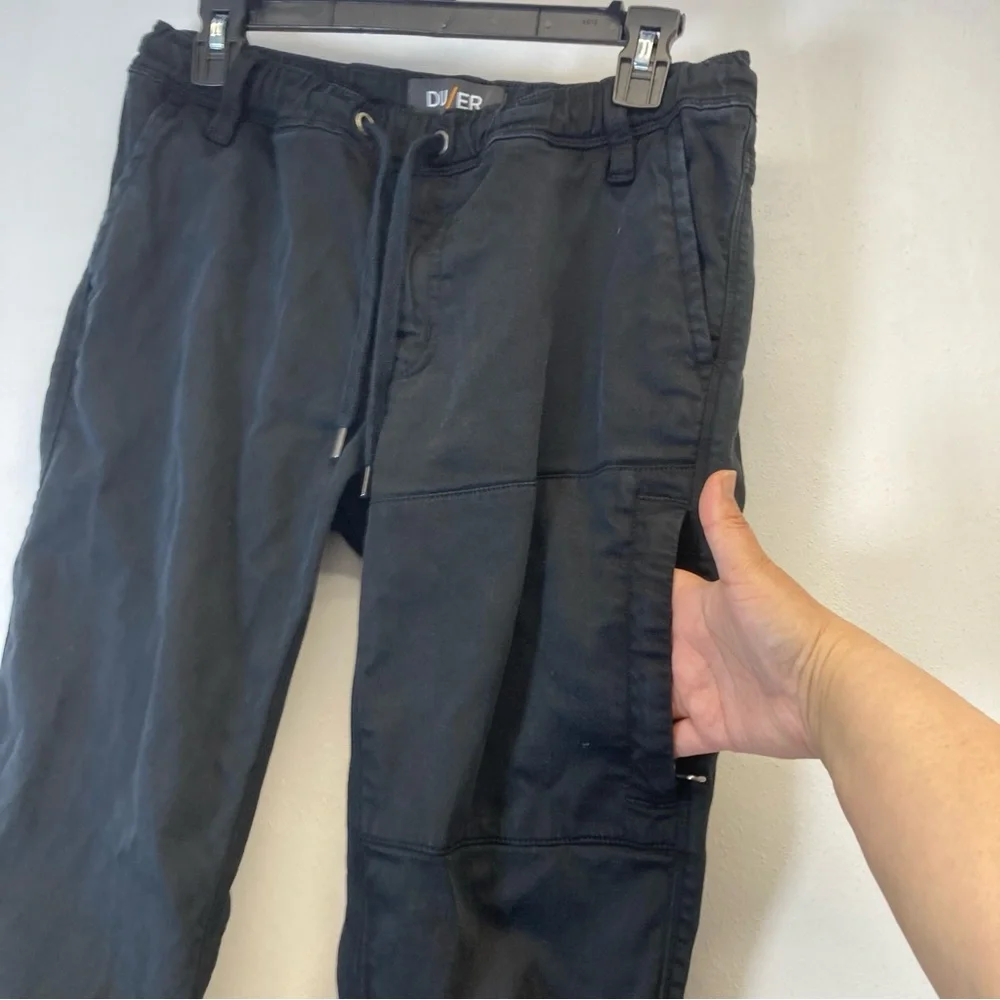DU/ER Pants Jogger Mens 30x29 Black N2X Slim Fit Chino Casual Performance